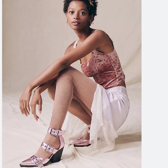 Free People Jeffrey Campbell Leather Hendrix Heels in Pink Size 6 NEW R… - Picture 1 of 16